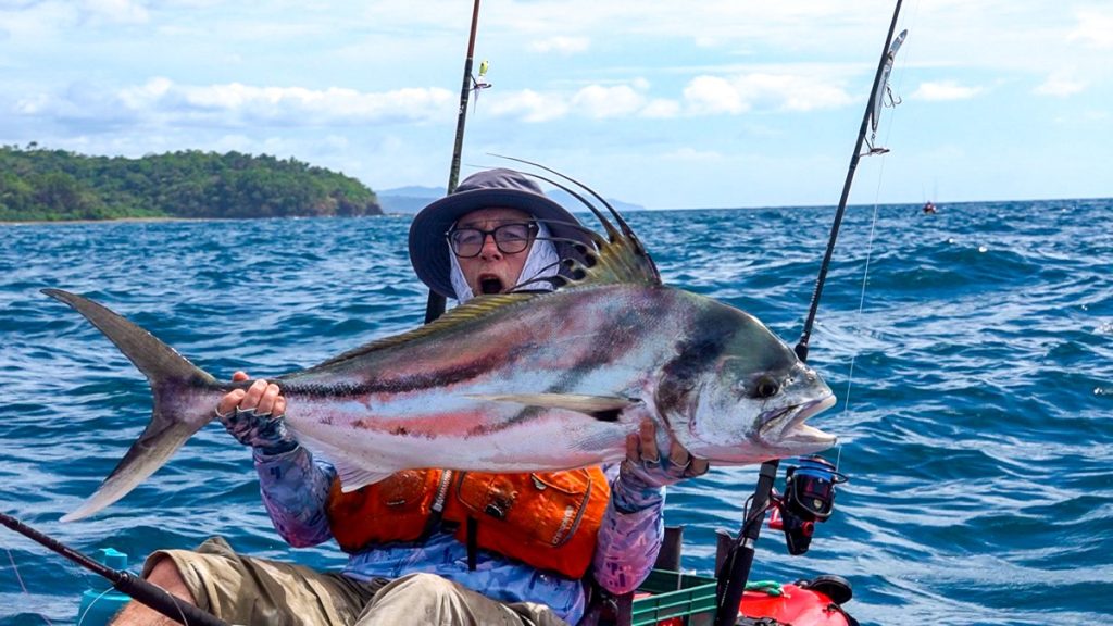 roosterfish caught on kayak