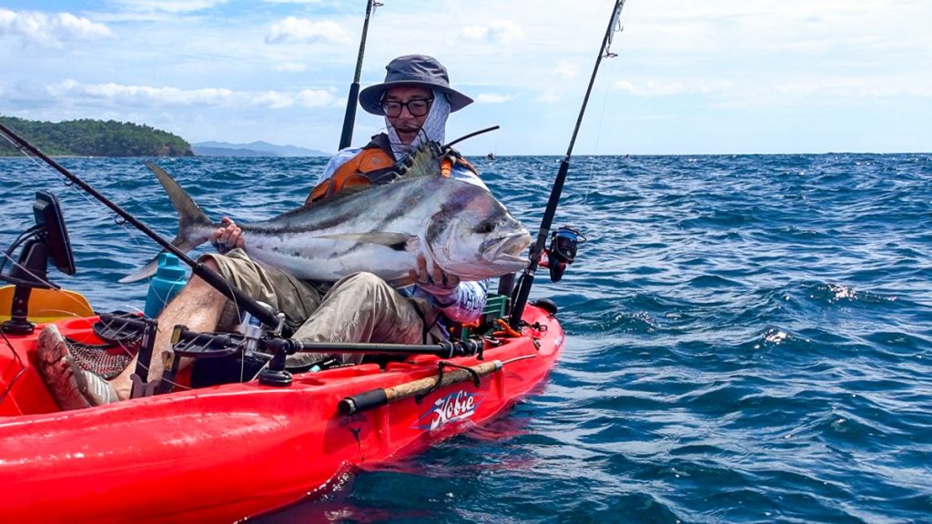 roosterfish caught on kayak