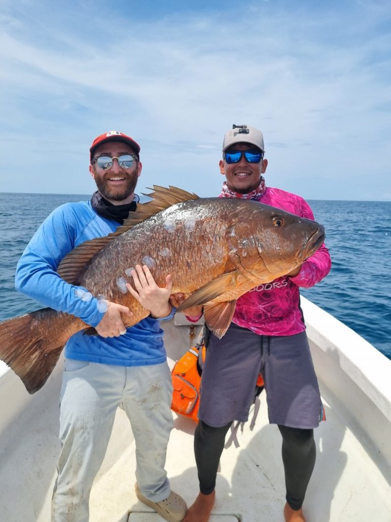 Huge Cubera Snapper caught at Los Buzos