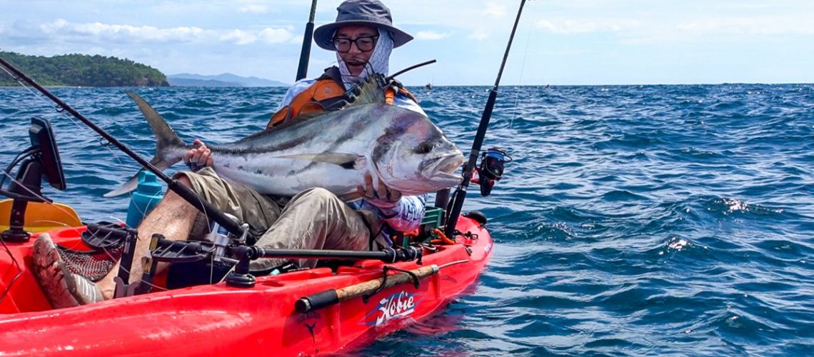roosterfish caught on kayak